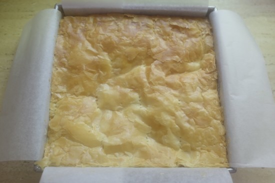 Top layer of pastry