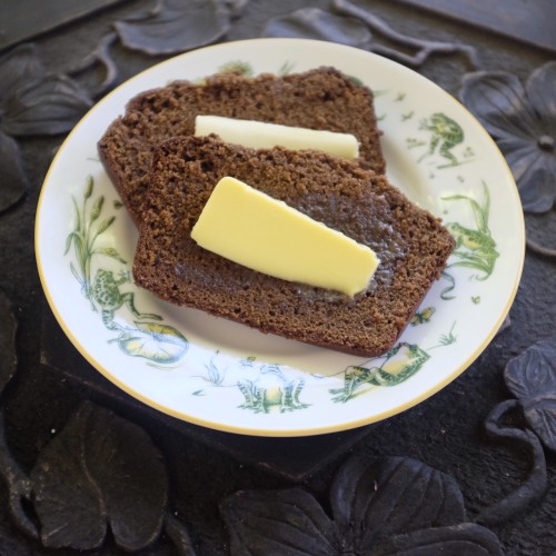 Gingerbread served with butter