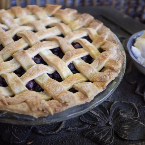 Blueberry Lattice Pie