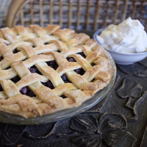 Blueberry Lattice Pie