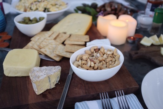 Cheese and nut platter