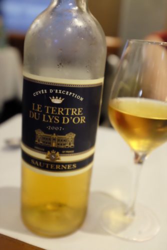 2007 Le Tertre du Lys d’Or Sauternes Bordeaux, France: $16.00 