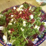 Radicchio, Watercress and Witlof Salad with Pomegranate Dressing
