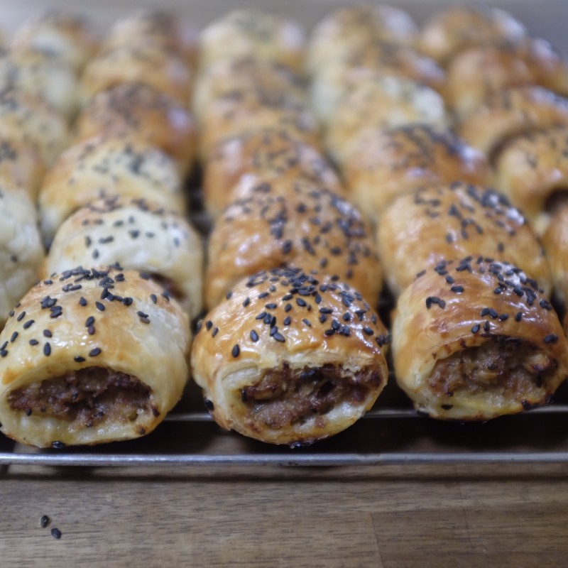 Sausage Rolls with Homemade Sauce - Hotly Spiced